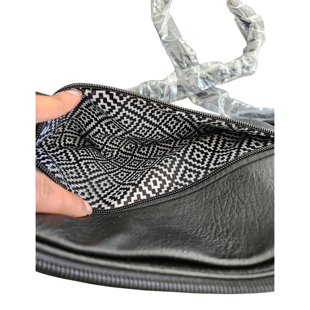 Ampere Creations Boho Vegan Leather Crossbody Bag Braided with Tassle - Picture 6 of 8